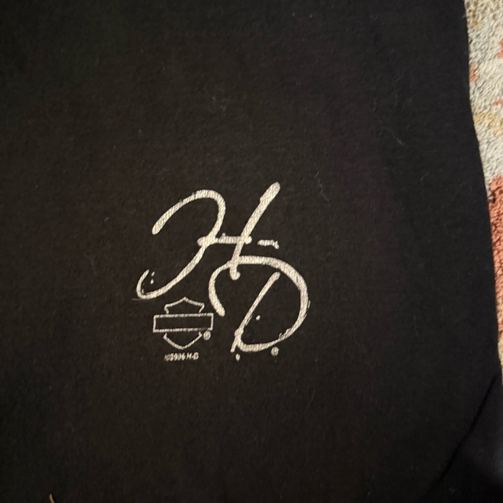 Harley Davidson Black Zip-Up Cardigan - Picture 5 of 7
